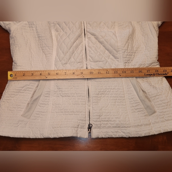 Barbour International Folco Extractor Quilted Jacket White 14 Bikercore - Picture 10 of 13